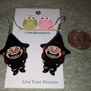 Witch French Hook Earrings Halloween